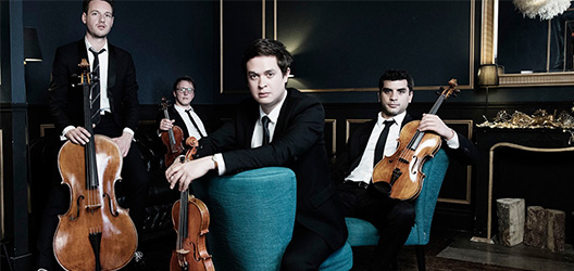 photo of Van Kuijk Quartet advertising performance in Loughborough